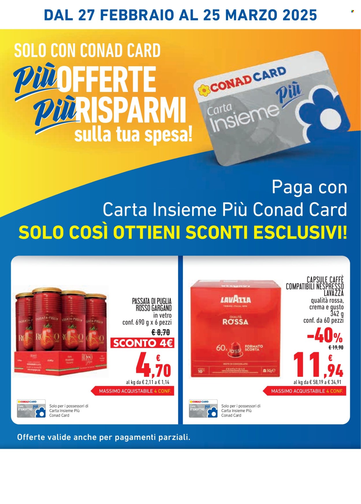 Volantino Conad - 27/2/2025 - 25/3/2025. Pagina 1