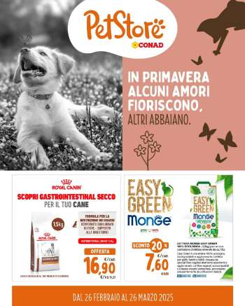 Volantino Pet Store Conad - 26/2/2025 - 26/3/2025.