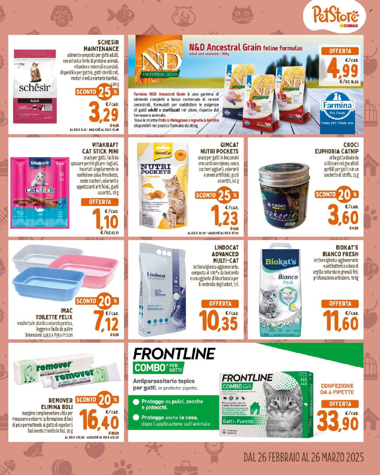 Volantino Pet Store Conad - 26/2/2025 - 26/3/2025. Pagina 1