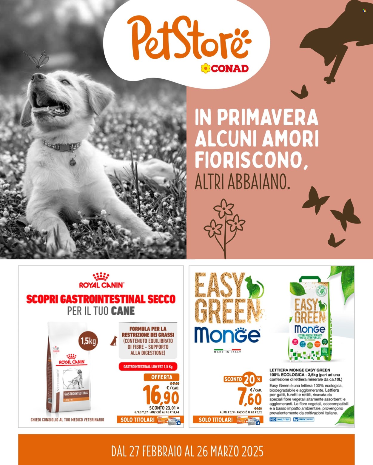 Volantino Pet Store Conad - 27/2/2025 - 26/3/2025. Pagina 1