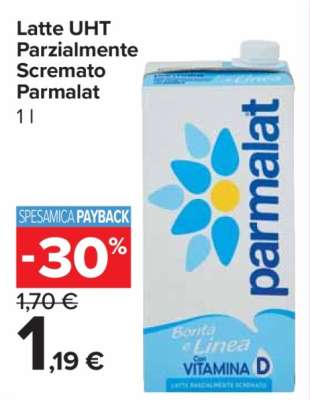 LATTE UHT PARZIALMENTE SCREMATO PARMALAT