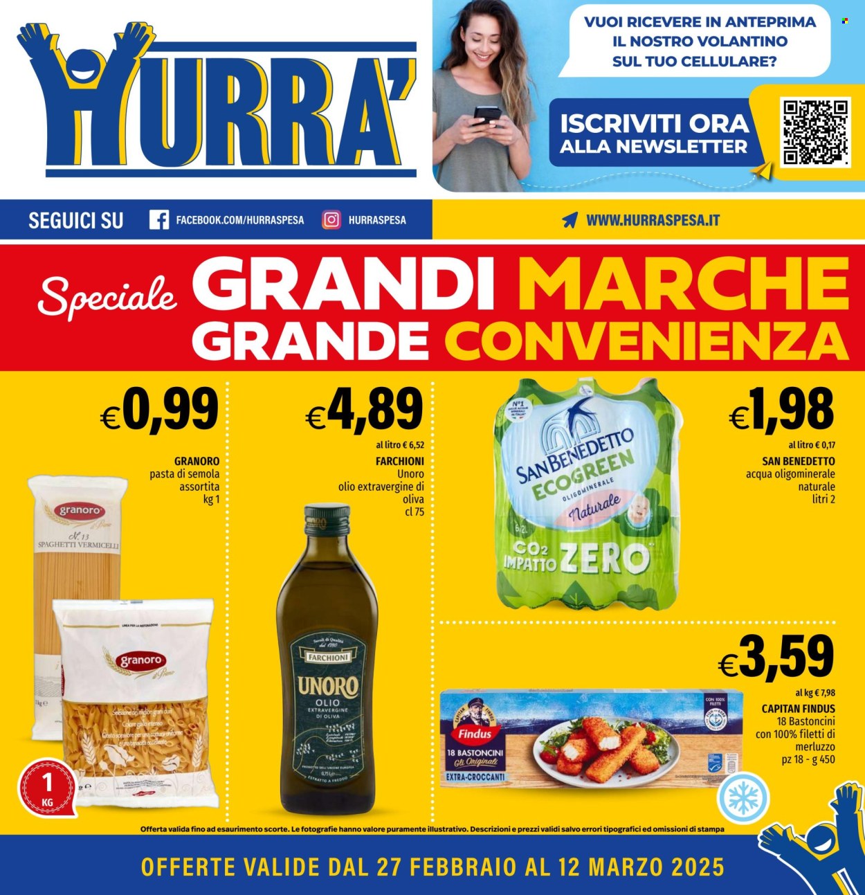 Volantino Hurrà Discount - 27/2/2025 - 12/3/2025. Pagina 1