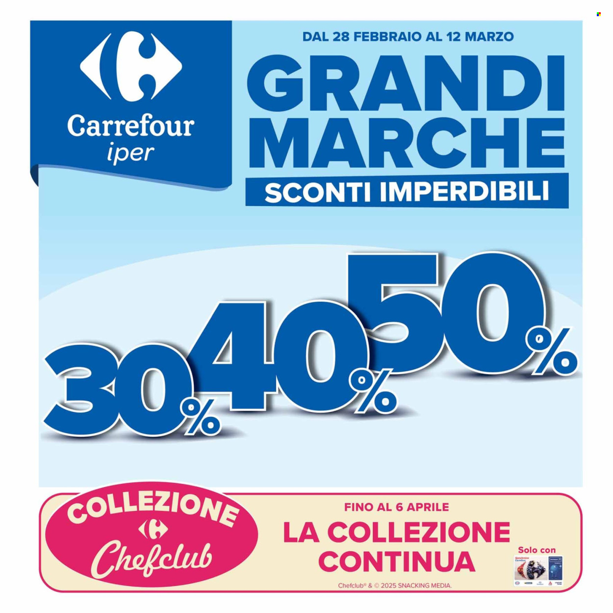 Volantino Carrefour - 28/2/2025 - 12/3/2025. Pagina 1