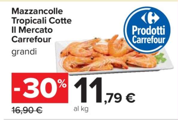 Mazzancolle Tropicali Cotte Il Mercato Carrefour