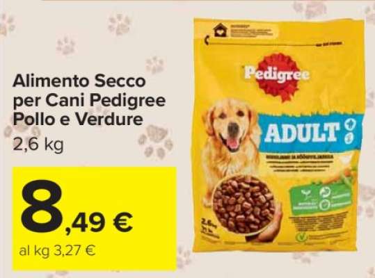 Alimento Secco per Cani Pedigree Pollo e Verdure