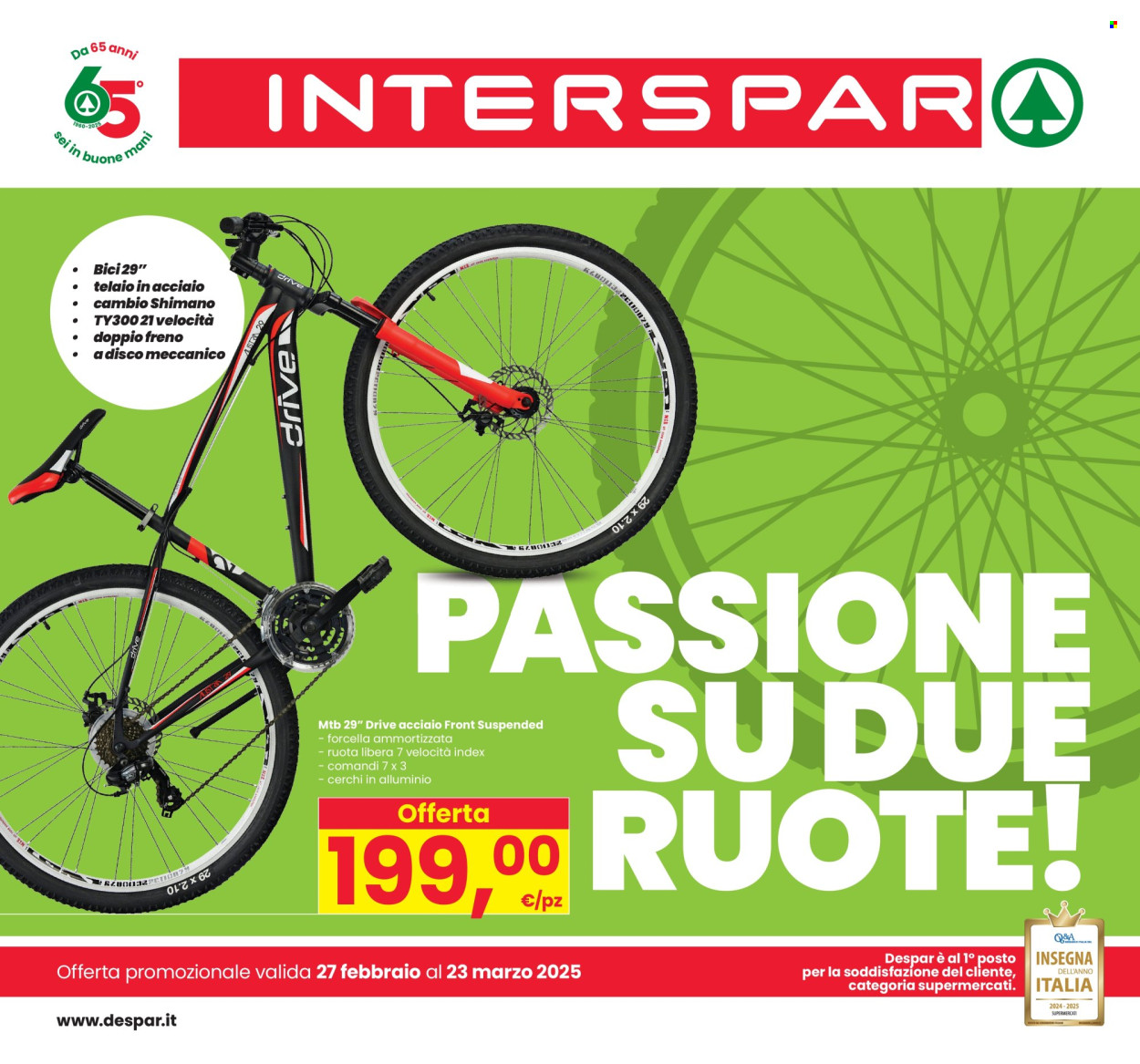 Volantino Interspar - 27/2/2025 - 23/3/2025. Pagina 1