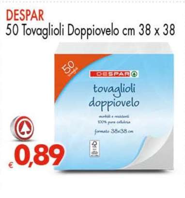 DESPAR 50 Tovaglioli Doppiovelo cm 38 x 38