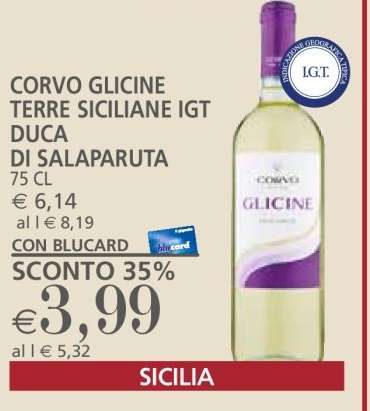 CORVO GLICINE TERRE SICILIANE IGT DUCA DI SALAPARUTA