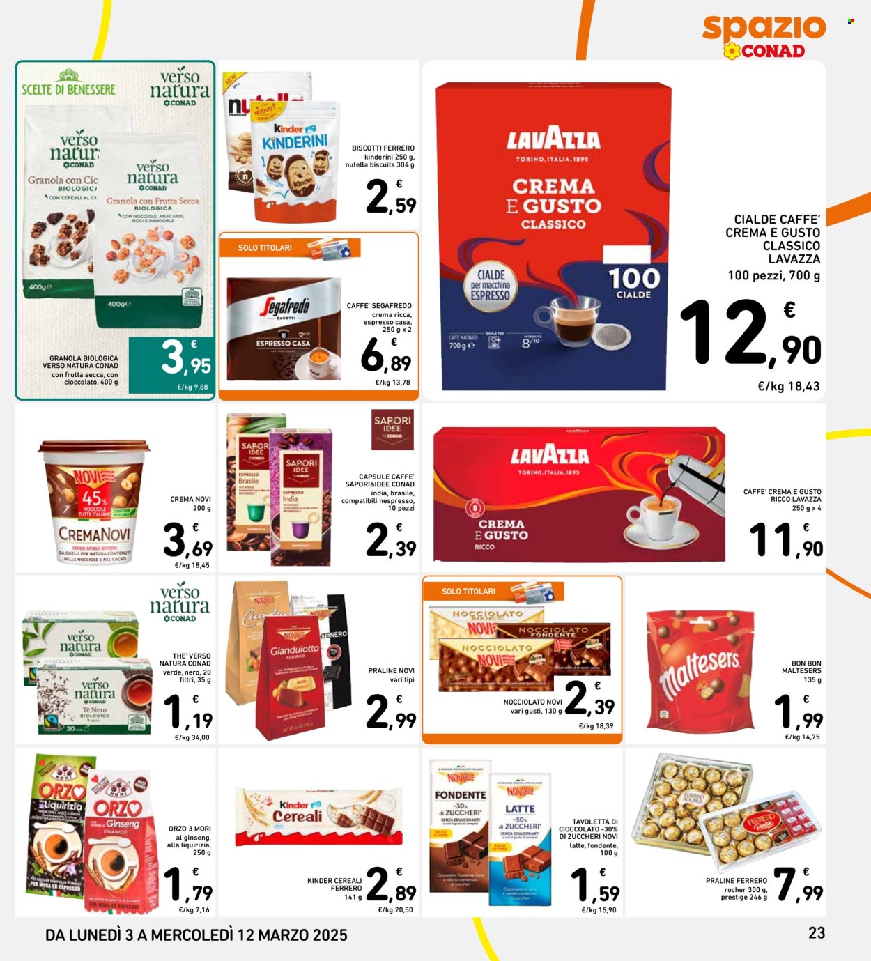 Volantino Spazio Conad - 3/3/2025 - 12/3/2025. Pagina 1