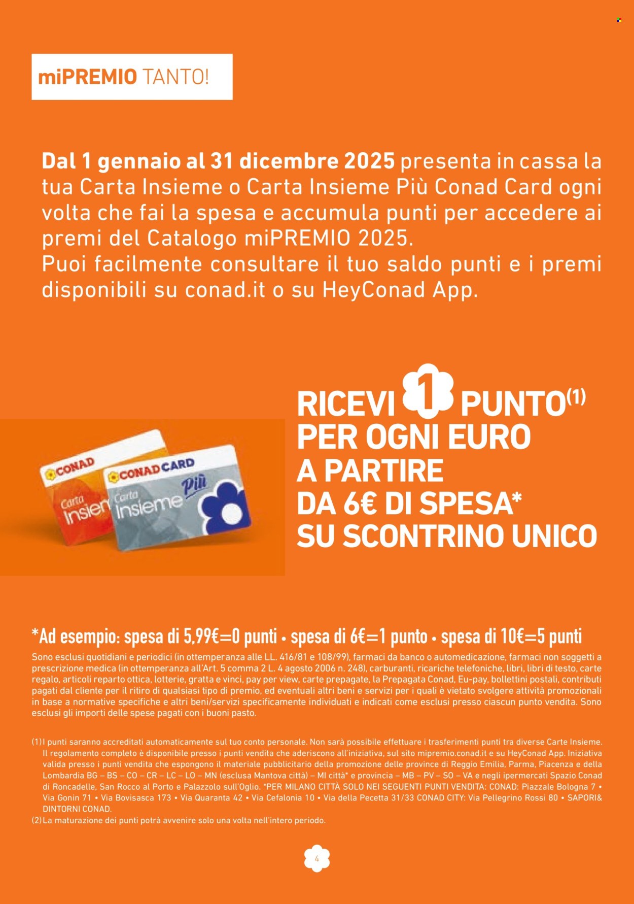 Volantino Conad - 1/3/2025 - 31/12/2025. Pagina 1