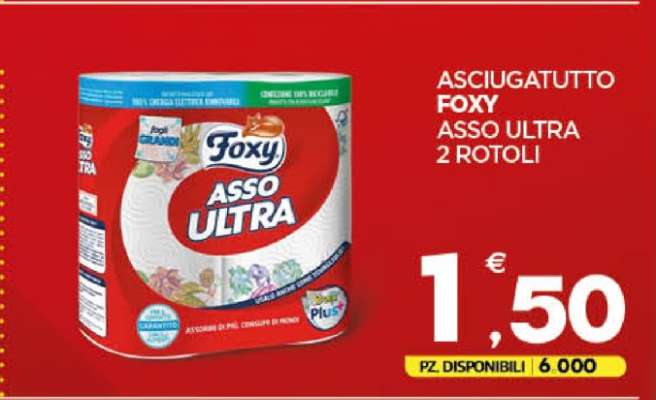 ASCIUGATUTTO FOXY ASSO ULTRA 2 ROTOLI