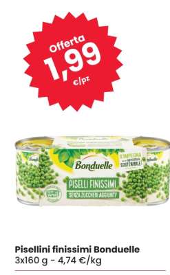 Pisellini finissimi Bonduelle