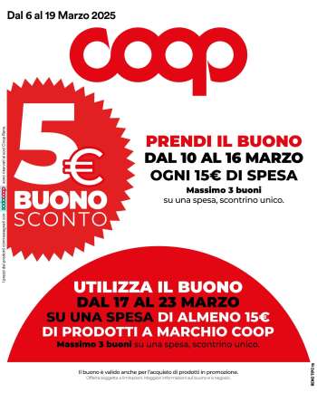 Volantino Coop - 6/3/2025 - 19/3/2025.