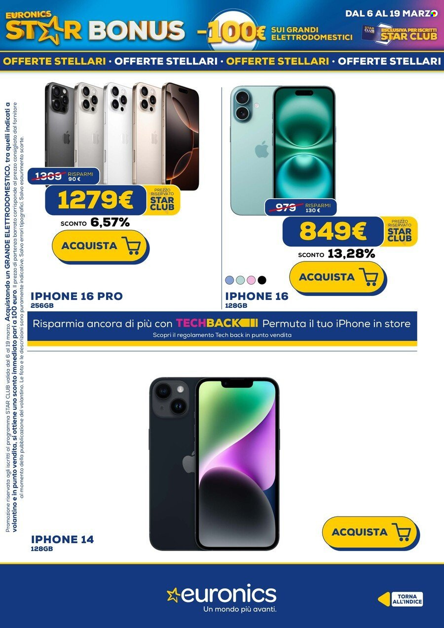 Volantino Euronics - 6/3/2025 - 19/3/2025. Pagina 1