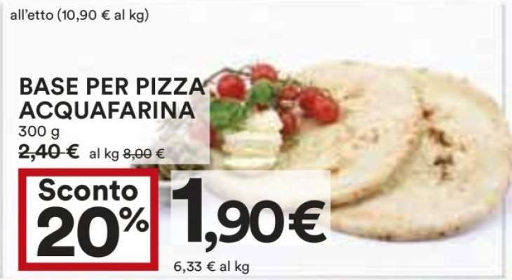 BASE PER PIZZA ACQUAFARINA