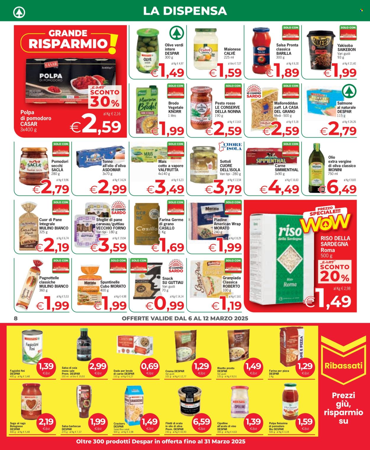 Volantino Eurospar - 6/3/2025 - 12/3/2025. Pagina 1