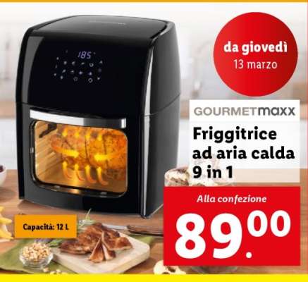 GOURMETmaxx Friggitrice ad aria calda 9 in 1