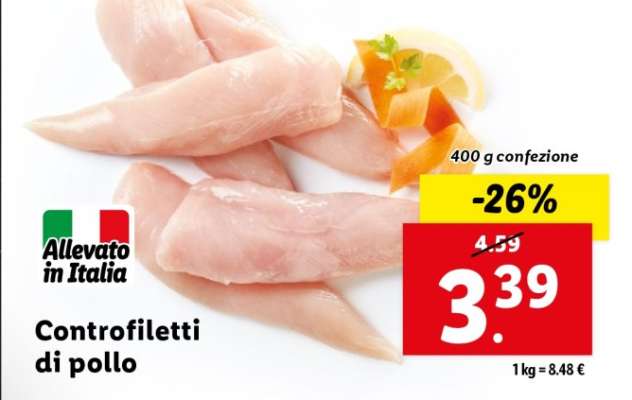 Controfiletti di pollo