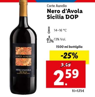 Corte Aurelio Nero d’Avola Sicilia DOP