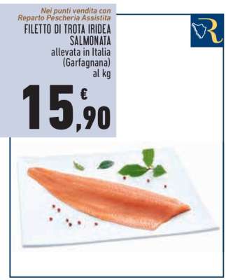 FILETTO DI TROTA IRIDEA SALMONATA