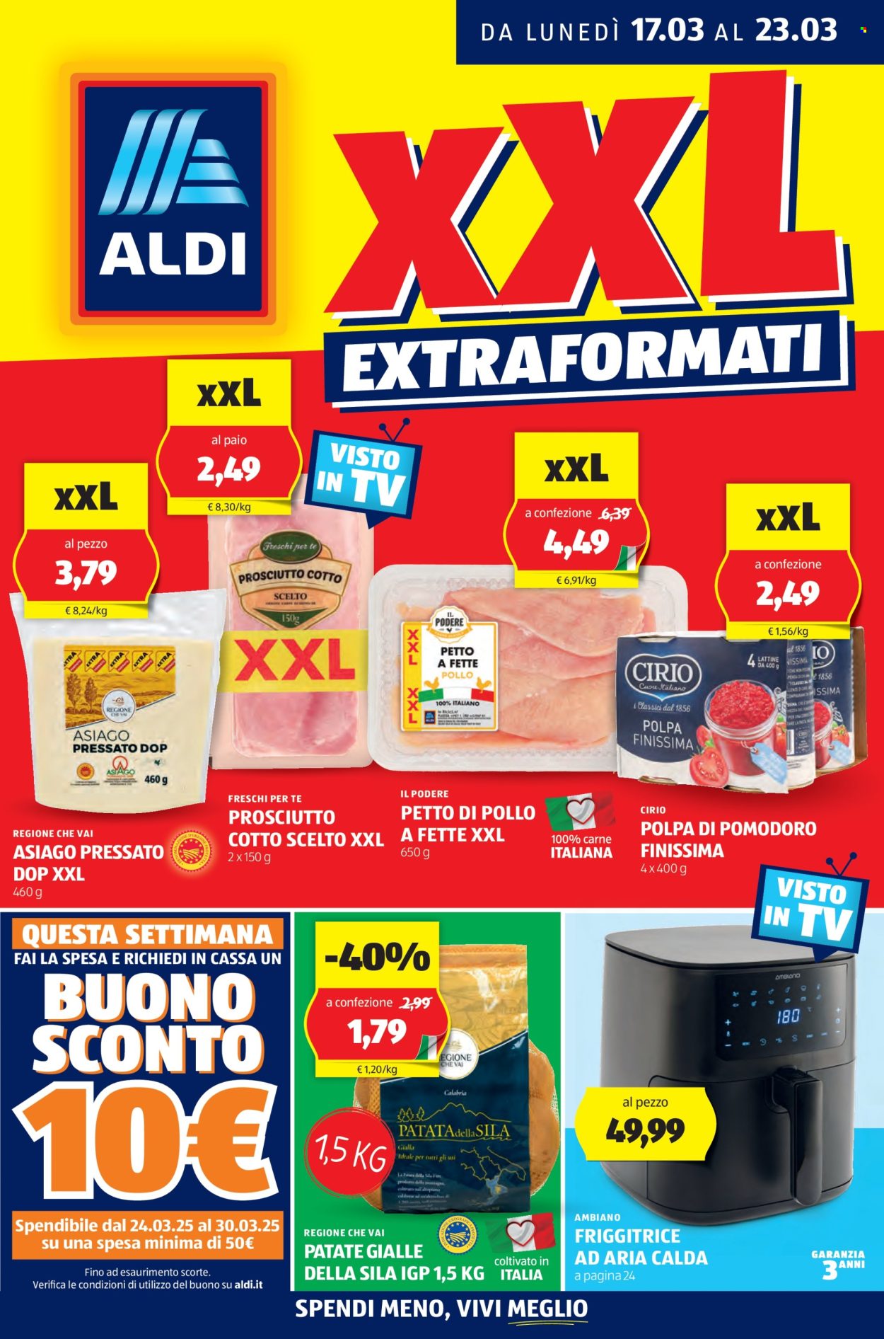 Volantino Aldi - 17/3/2025 - 23/3/2025. Pagina 1