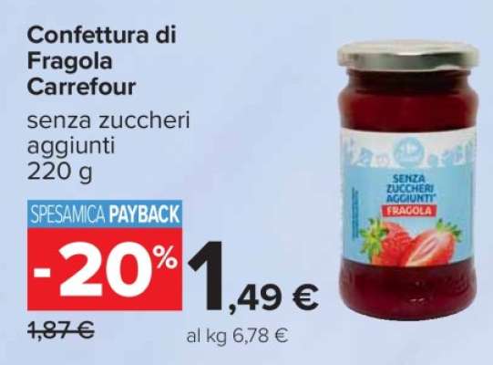 Confettura di Fragola Carrefour