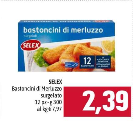 SELEX bastoncini di merluzzo surgelato