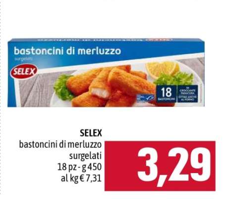 SELEX bastoncini di merluzzo surgelati
