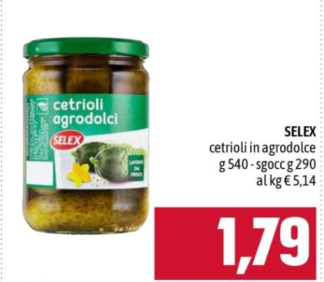 SELEX cetrioli in agrodolce