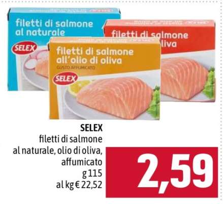 SELEX filetti di salmone