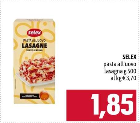 SELEX pasta all'uovo lasagna