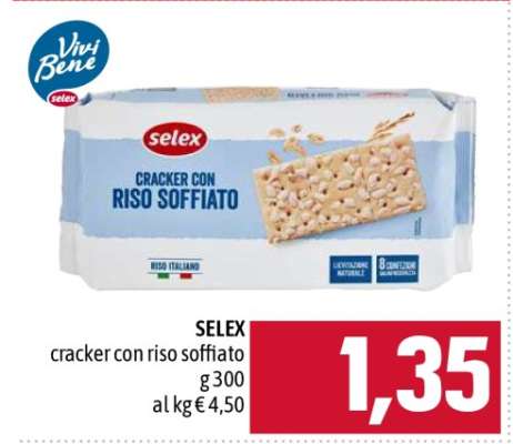 SELEX cracker con riso soffiato