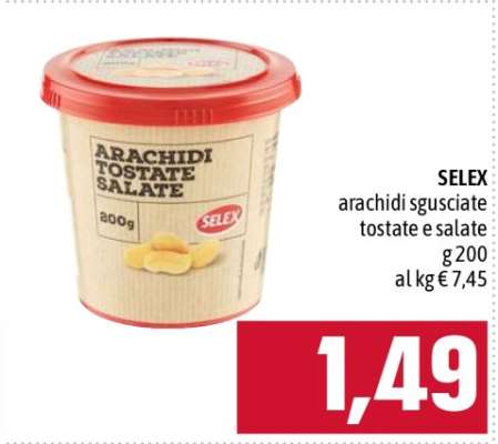 SELEX Arachidi Sgusciate Tostate e Salate