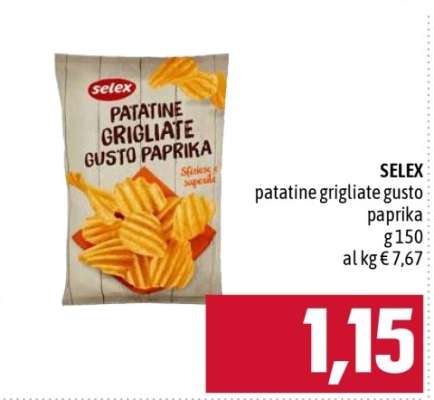 SELEX patatine grigliate gusto paprika
