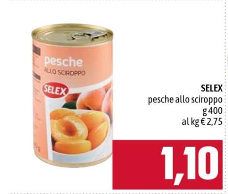 SELEX pesche allo sciroppo
