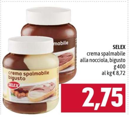 SELEX crema spalmabile alla nocciola, bigusto