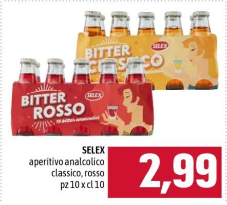 SELEX aperitivo analcolico classico, rosso