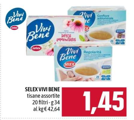 SELEX VIVI BENE tisane assortite