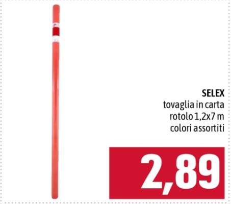 SELEX tovaglia in carta