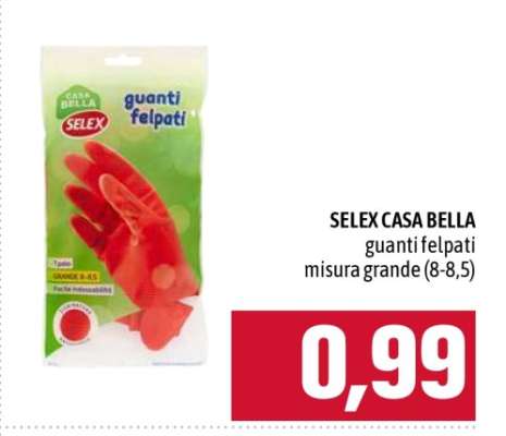 SELEX CASA BELLA guanti felpati