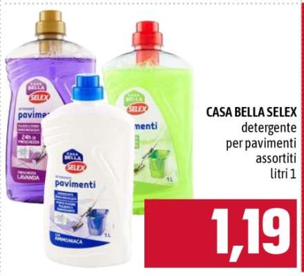 CASA BELLA SELEX detergente per pavimenti assortiti