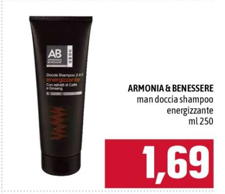 ARMONIA & BENESSERE man doccia shampoo energizzante