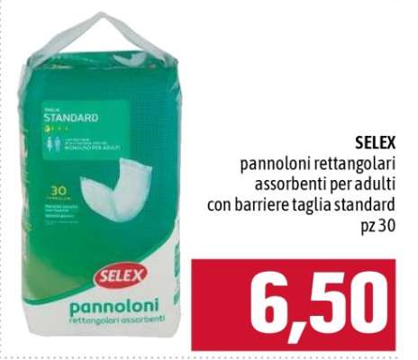 SELEX pannoloni rettangolari assorbenti per adulti