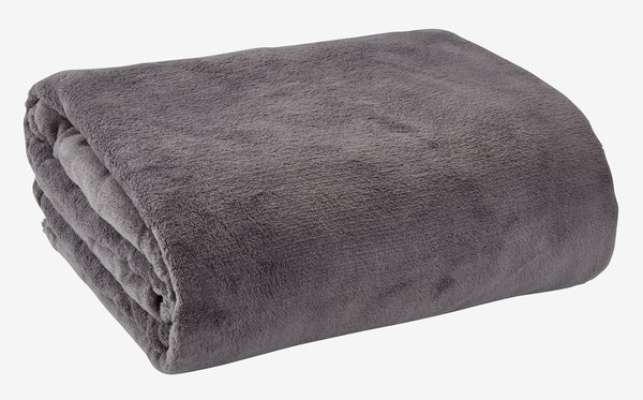 Coperta in pile DRAGEHODE 140x200 cm grigio scuro