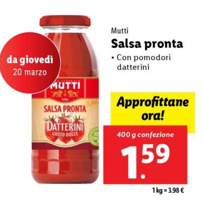 Mutti Salsa pronta