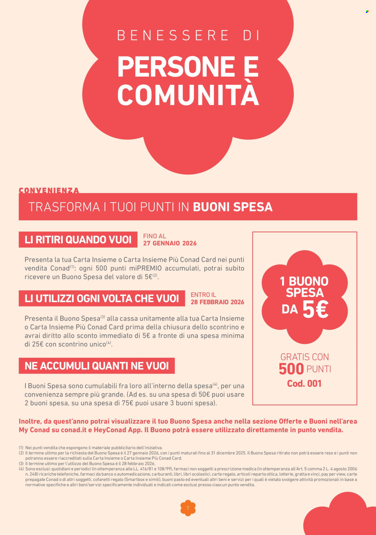 Volantino Conad - 12/3/2025 - 31/1/2026. Pagina 1