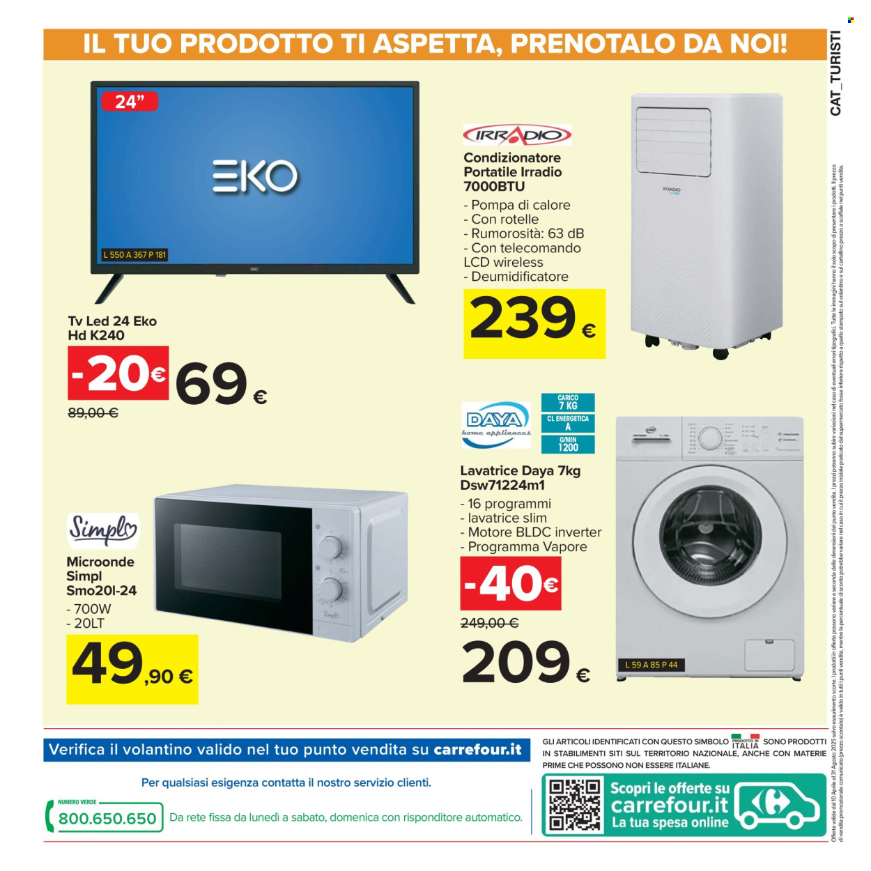 Volantino Carrefour - 10/4/2025 - 31/8/2025. Pagina 1