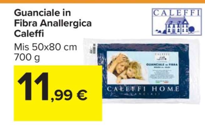 Guanciale in Fibra Anallergica Caleffi