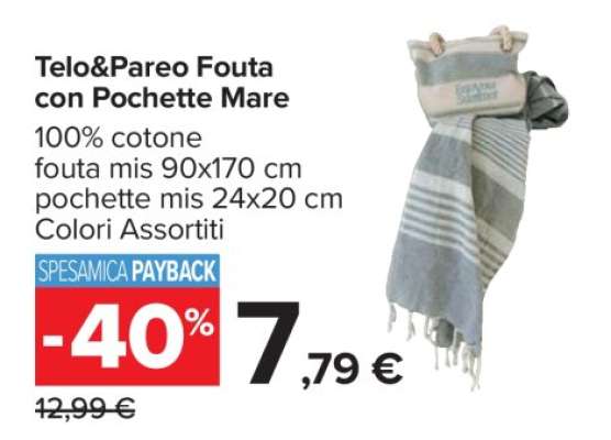 Telo&Pareo Fouta con Pochette Mare