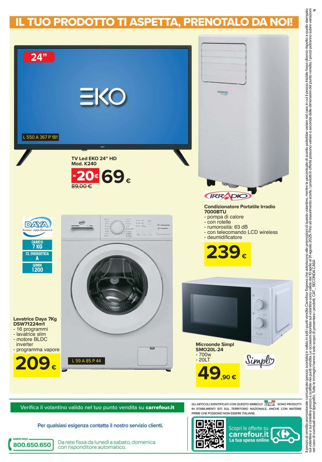 Volantino Carrefour - 10/4/2025 - 31/8/2025. Pagina 1